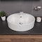 Alfi Brand ALFI brand ABC910 White 22" Oval Above Mount Ceramic Sink with Faucet Hole ABC910 - alternate 5